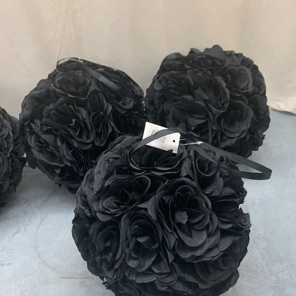 Artificial Rose Ball Centerpiece Decoration 10” Set of 6